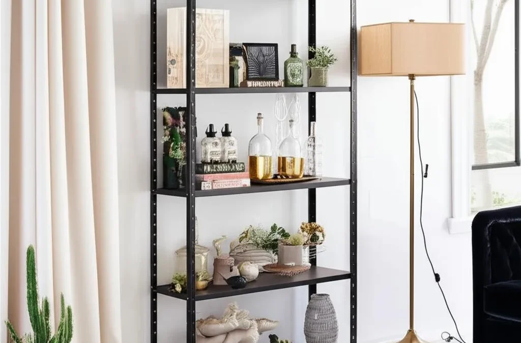 Anaquel Estante Metálico ADF 5 Niveles — 190x84x45 cm Cal.26 Color Negro