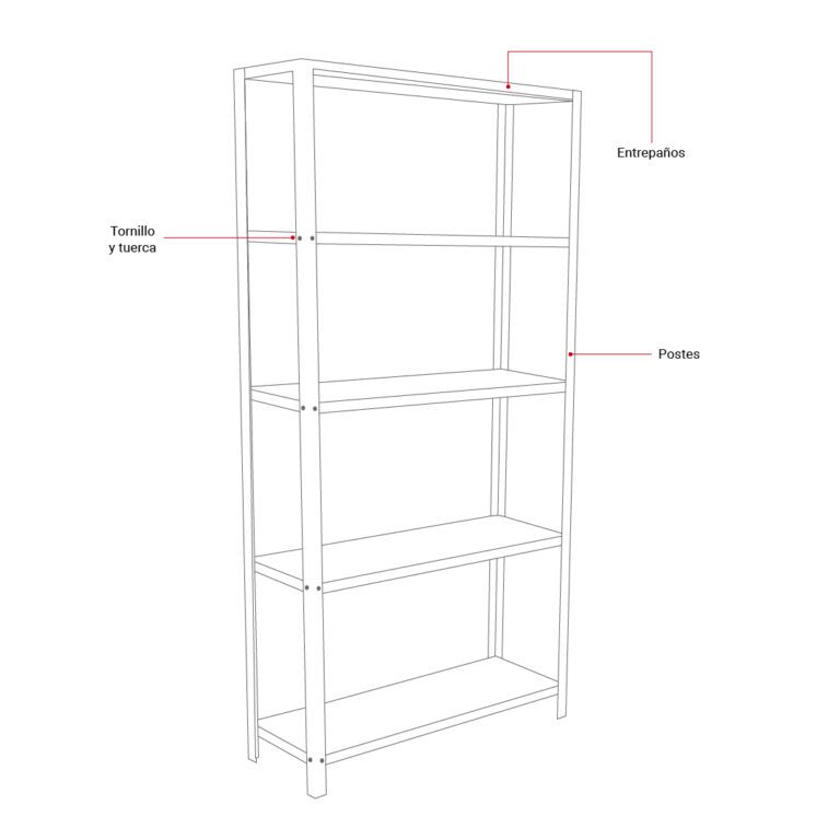 Estantería convencional